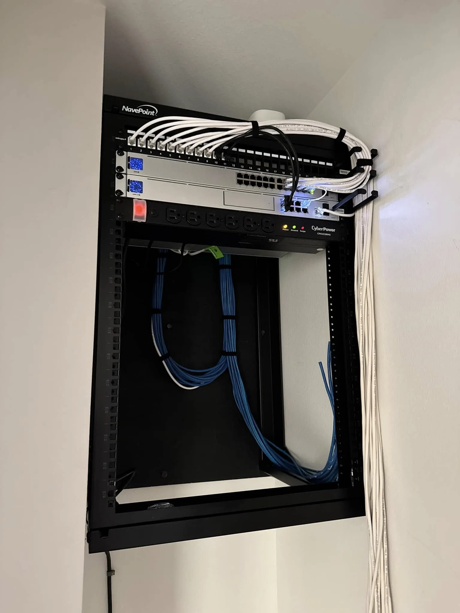 Residential network infrastructure installation new home build Brevard County FL