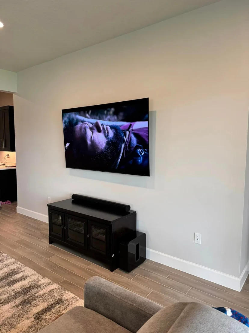 Soundbar wall mount surround sound installation Brevard County Melbourne FL