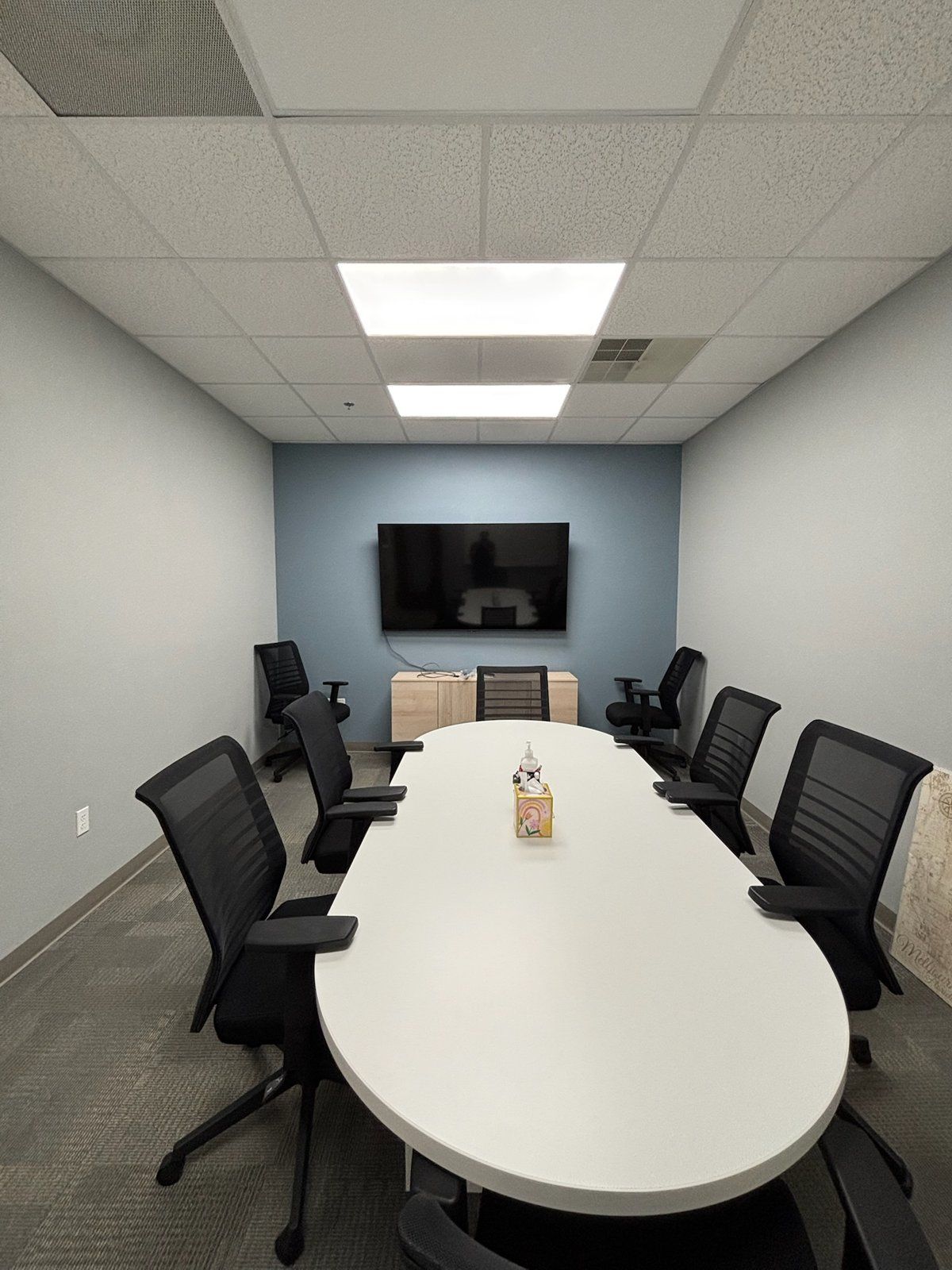Professionally designed conference room AV system installed for a Brevard County business